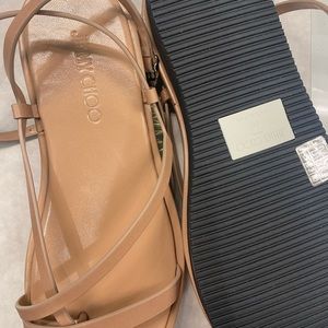 Jimmy Choo pibe flat sandals never worn